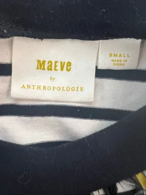 Maeve Anthropologie Black Contrast Dotted Tulle Sleeveless Tank Top Size Small thumbnail 7