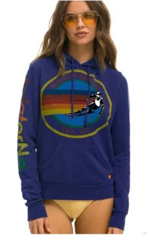 Aviator Nation Purple vail relaxed hoodie thumbnail 1