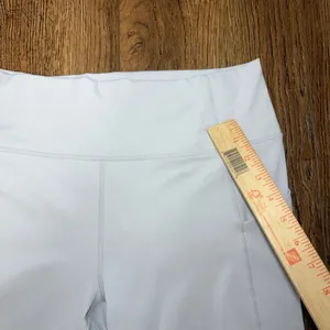 Fabletics PureLuxe High Waisted Cropped Leggings Pockets Cream‎ Womens Small thumbnail 4