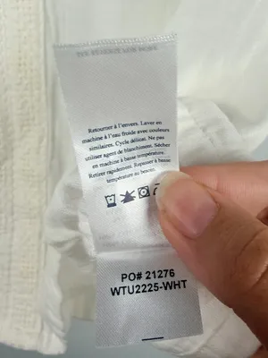 Faherty Lucia Sleeveless Split V-Neck White Dream Cotton Gauze Top XL thumbnail 6