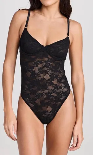 Women's Unbranded Black Lace Chemise & Slip, Size S thumbnail 1