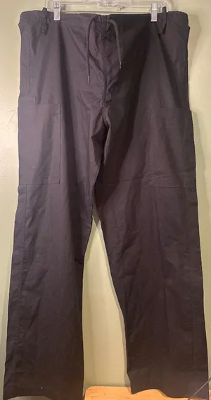 S.C.R.U.B.S NWT Black Scrub Pants Size Large Average Unisex Medical Utility thumbnail 1