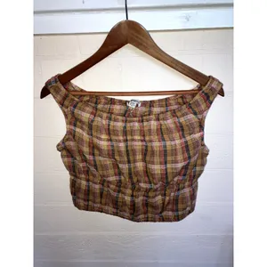 AMERICAN EAGLE Plaid Crop Top Size Small S COUNTRY GIRL COWGIRL WESTERN FARM thumbnail 2