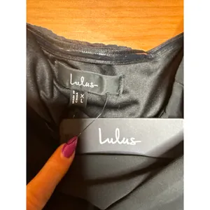 NWT Lulus Celebratory Aesthetic Black Pleated Strapless Maxi Dress Bridesmaid XL thumbnail 6