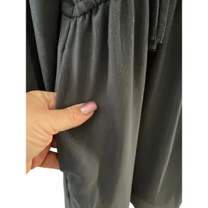 White House Black Market Plus Silver Boho Tassel Blouson Dress Charcoal Size‎ 16 thumbnail 7