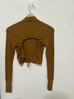 Free People Long Sleeve Crop Top thumbnail 2