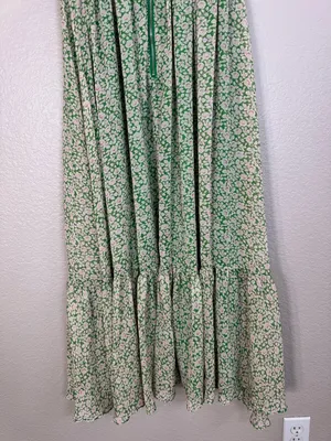 Bardot Fauna Midi Dress in Green Floral Cold Shoulder size Small US 4 $149 thumbnail 13