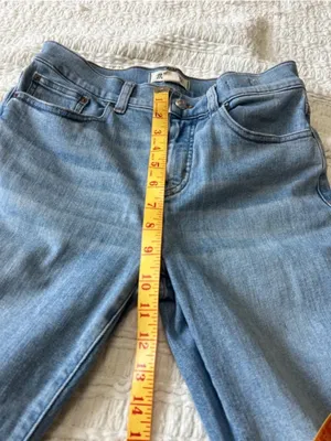 Madewell Light Blue Ankle Crop Straight Jeans thumbnail 5