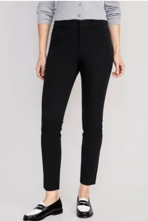 NWT Old Navy Black Pixie Mid Rise Ankle Length Pants Size 0 thumbnail 2