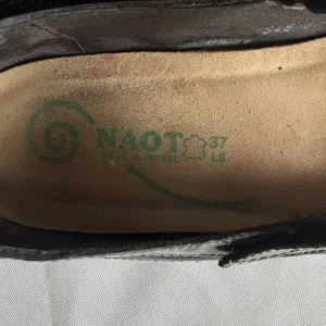 Naot Kirei Mary Jane Women's 37 US‎ 6-6.5 Black Leather Suede Comfort Shoes thumbnail 6