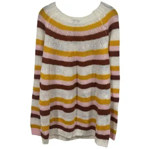 NEW Andree by Unit Striped Cozy Spring Knit Sweater‎ Artsy Garden Size 1X thumbnail 5