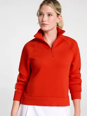 CALIA Pique Scuba Golf 1/4 Zip Pullover Fresh Red Size XXL NEW thumbnail 2