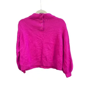 Who What Wear Hot Pink Wool Blend Mock Neck Sweater thumbnail 2
