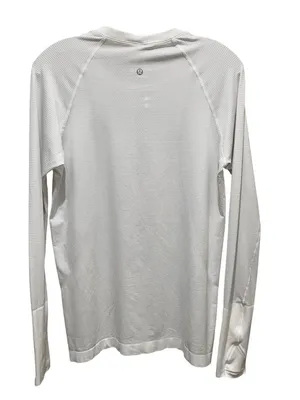 Lululemon Long Sleeve Athletic Top White Women Size 12 Thumbhole Lightweight thumbnail 6
