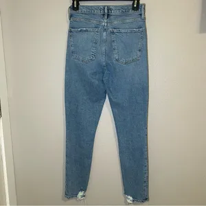 AGOLDE Nico High Rise Button Fly Slim Fit Denim Jeans Women’s Size 25 thumbnail 6