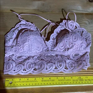 PINK Victoria's Secret Pink Lace Bra with Adjustable Straps thumbnail 6