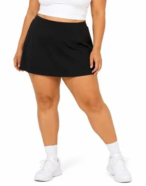 Nike Dri-FIT Solid Performance Golf Tennis Skort Black Athletic Pockets Size 14 thumbnail 1