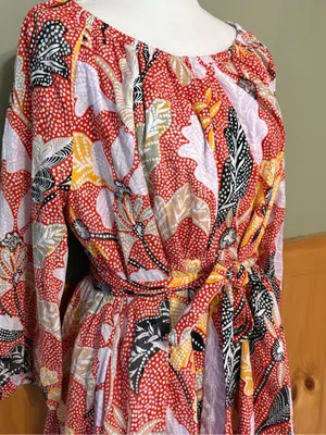 Elizabeth and James Marika "Uptown Garden" 100% Cotton dress size XL NWT thumbnail 3