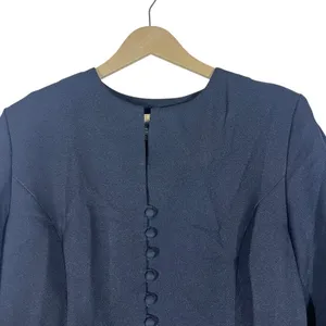 Studio I Longline Button Front Crepe Coat Dress Back Old Money Professional 14 thumbnail 3