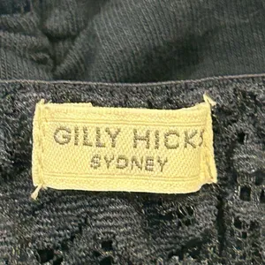 NWT Gilly Hicks Black Lace Bralette Women’s Small Scalloped Lace Crop Bra thumbnail 3