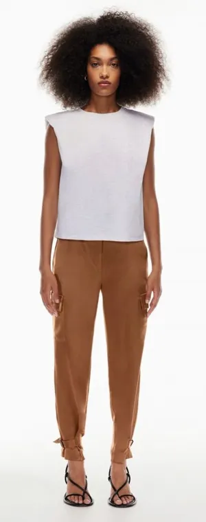 Aritzia Babaton Refined High-waisted satin cargo pants - Size: 8 thumbnail 1