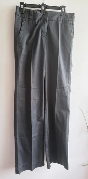 J.Crew Favorite Fit Broken-In Chino‎ Pants Womens 6T Black Wide Leg Cotton Twill thumbnail 1