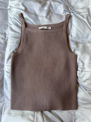 Abercrombie Ottoman High Neck Tank Top thumbnail 1