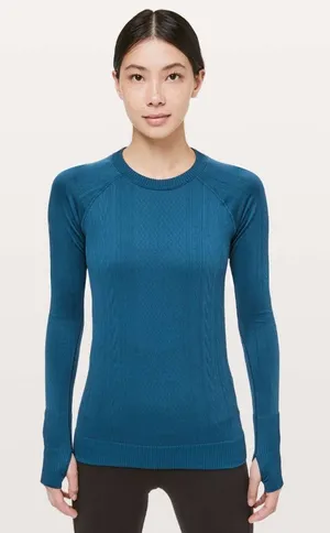Lululemon Rest Less Pullover Carbon Blue / Carbon Blue W3BO4S size 6 thumbnail 1