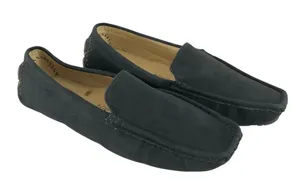 Ruizu Womens Loafers Flats Faux Suede Square Toe Slip On Black Size 38 US 7 thumbnail 1