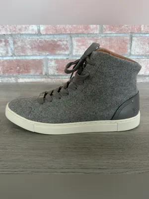 Frye Ivy High Top Shoes Sneakers Women’s 9 Gray Wool Classic Casual thumbnail 6