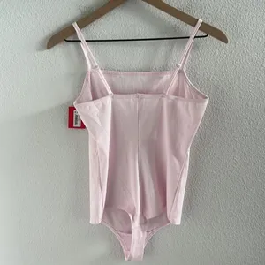 NWT Spanx Ribbed Cami Bodysuit Ice Pink 20360R Medium thumbnail 7