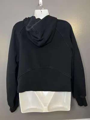 CRZ YOGA Hoodie Womens Medium Black Fleece 1/2 Zip Thumbholes Sweatshirt thumbnail 5