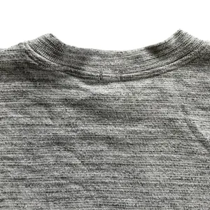 Aerie Oversized Long Sleeve Crew Neck Top Sweater Striped Size S Grey Layering thumbnail 9