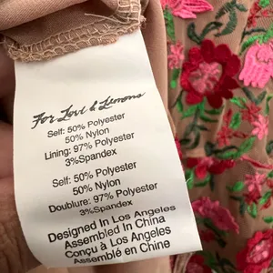 For Love & Lemons Amelia Floral Off Shoulder Mesh Fabric Party Mini Dress XS‎ thumbnail 11