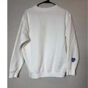 Elevated Faith Run Race‎ Graphic Crewneck Sweatshirt White Hebrews12:1 Size XS thumbnail 2