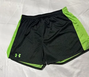 Under Armour Loose Womens Size XL Black Green Mesh Athletic Shorts thumbnail 1
