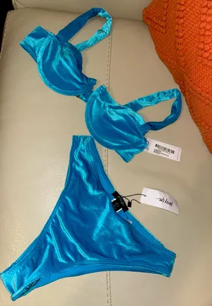 Nasty Gal velvet bikini small (New w/tags) thumbnail 1