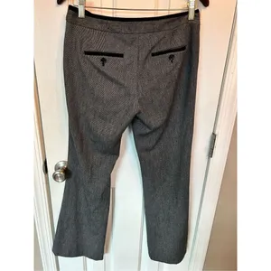 Express Dress Pants 2S Black Grey columnist Straight Leg Womens thumbnail 3