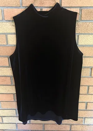 Velvet Tahari Dark Blue Sleeveless Shirt Women’s thumbnail 1