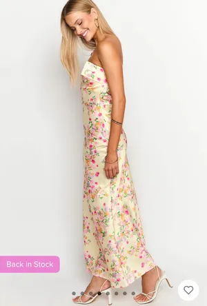 Beginning Boutique Yellow Maxi Dress thumbnail 6