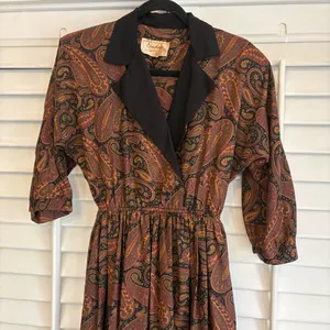 Candace By Ingrid Paisley Midi Dress Size 5/6‎ thumbnail 3