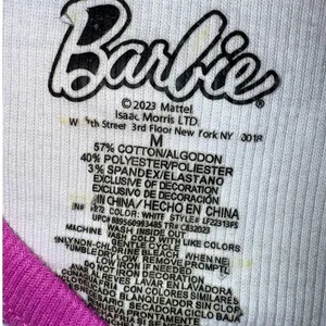 Barbie Women's Pink Logo Graphic Print T-Shirt Size medium women’s Mattel shirt thumbnail 2