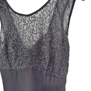 Susan Roselli Maxi Dress Size 6 Black Sleeveless Evening‎ Party Gown thumbnail 6