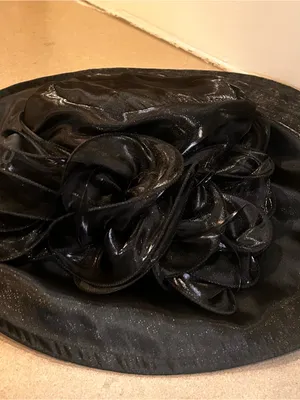 Vintage Classic Black Women's Dress Hat with Decorative Bow Accent GIOVANNIO thumbnail 5