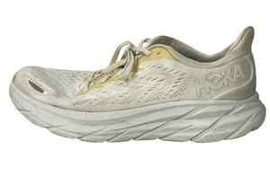 Hoke One One Clifton 8 Women's White Lace Up Athletic Running Shoes Size 8.5B thumbnail 1
