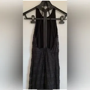 Alice + Olivia Lace Black Maxi Dress Size 0 thumbnail 3