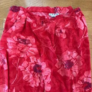 Jams World Vintage Full Bloom Floral Resortwear Vacation Coastal Capri Pants XL thumbnail 3