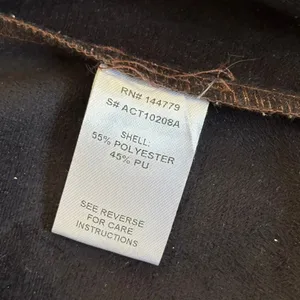 Acoa Faux Leather Shacket Sz S Brown Pearl Snap Western‎ 90's Baggy Oversized thumbnail 9