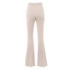 House of CB Viola Ribbed Knit‎ High Waist Flare Trousers Size Large thumbnail 2