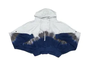 Young fabulous and broke blue tie dye hoodie thumbnail 1